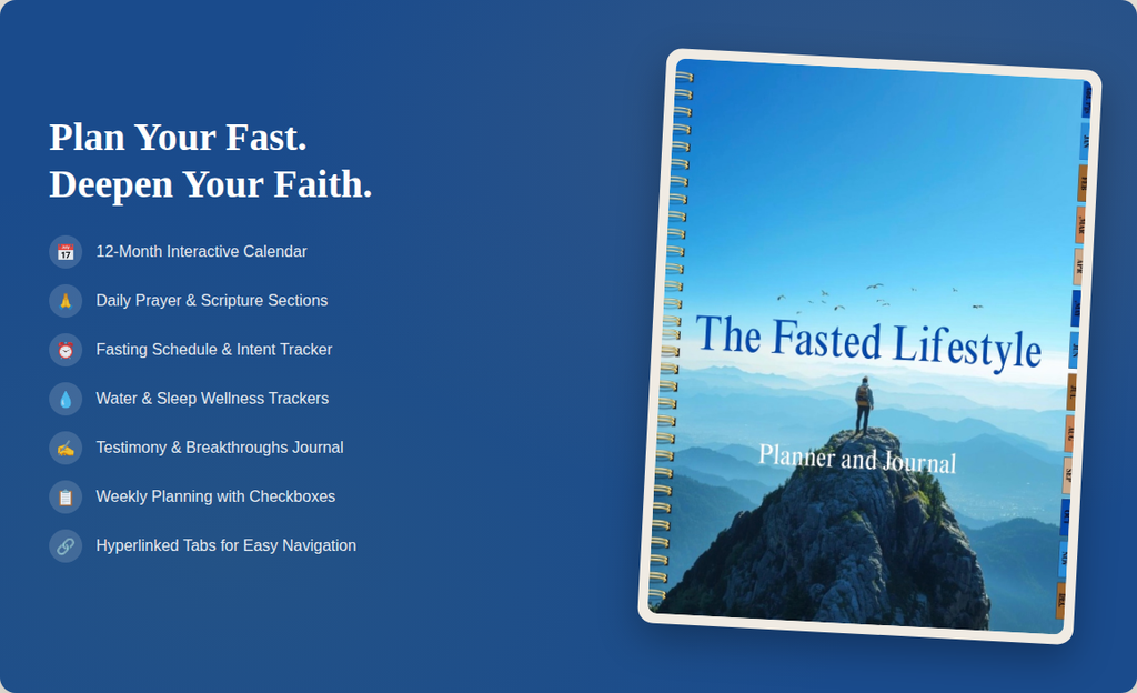 The Fasted Lifestyle Planner & Journal