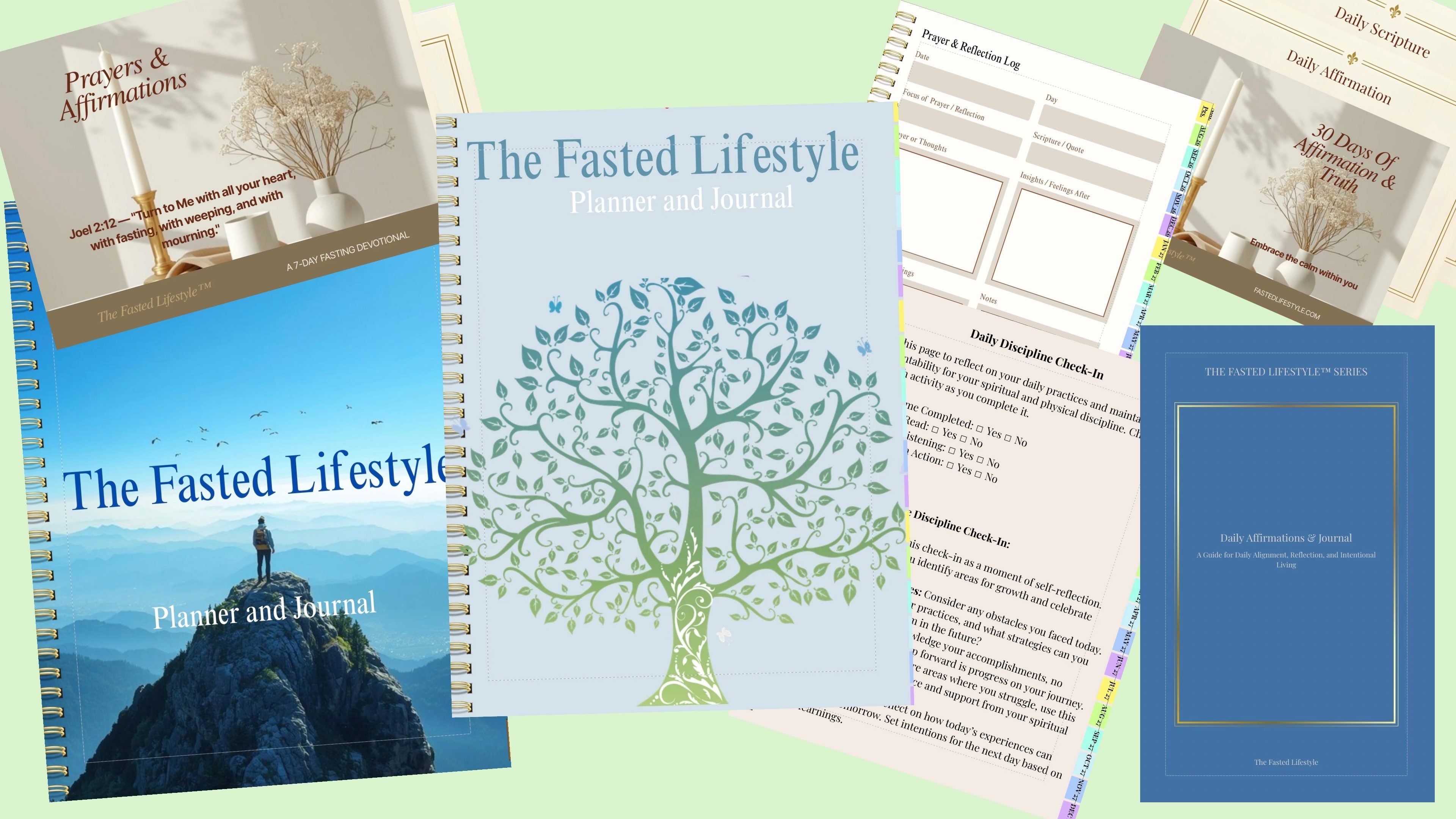 complete faith-based fasting system with editable planner and devotional cards